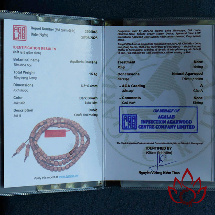 Vòng Trầm Hương 108 Hạt | 6 Ly | Trầm kiến Tự Nhiên